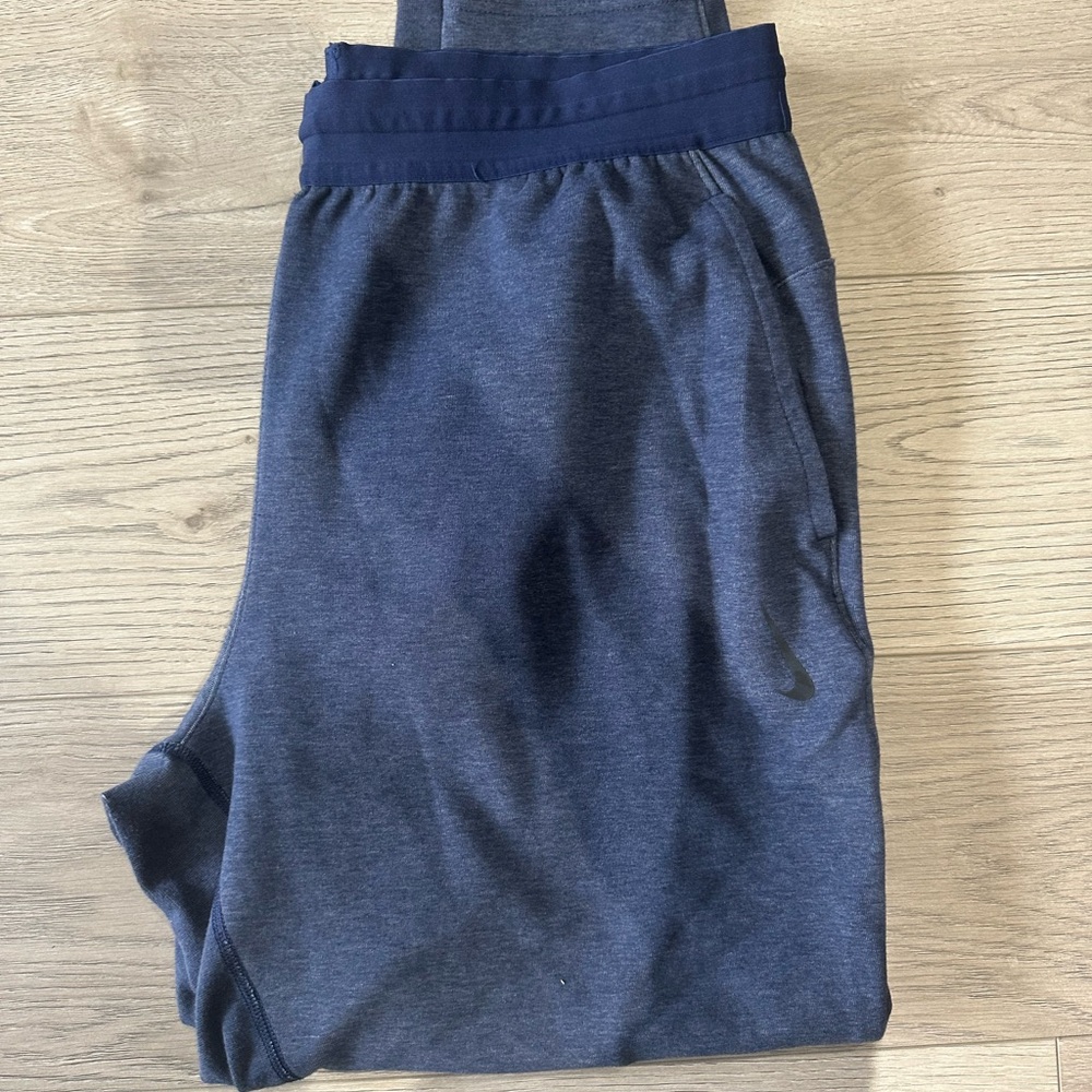 Men’s Navy Blue Nike Yoga Joggers